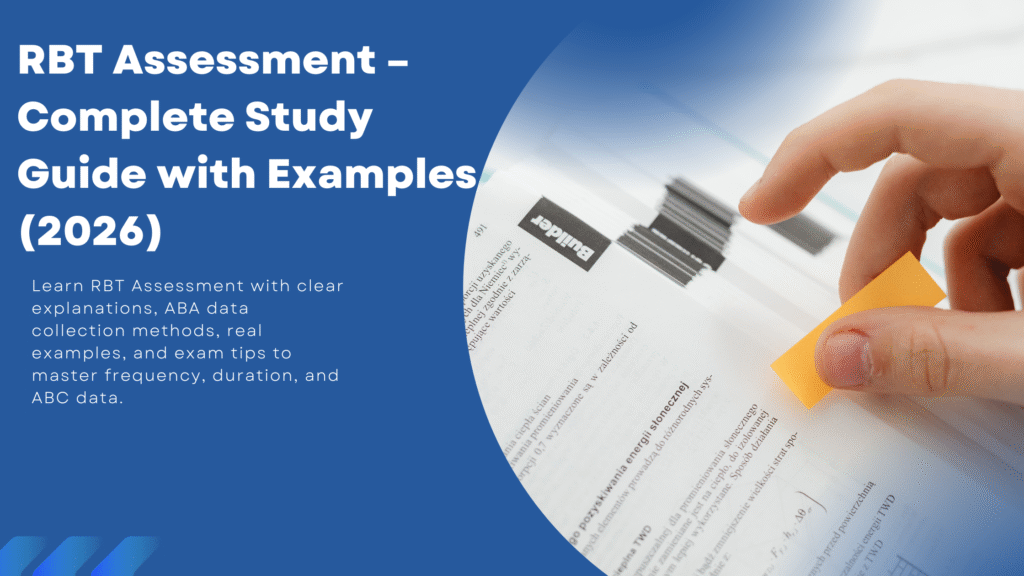 RBT Assessment Guide 2026 – Skill, Baseline, Preference & ABC Data
