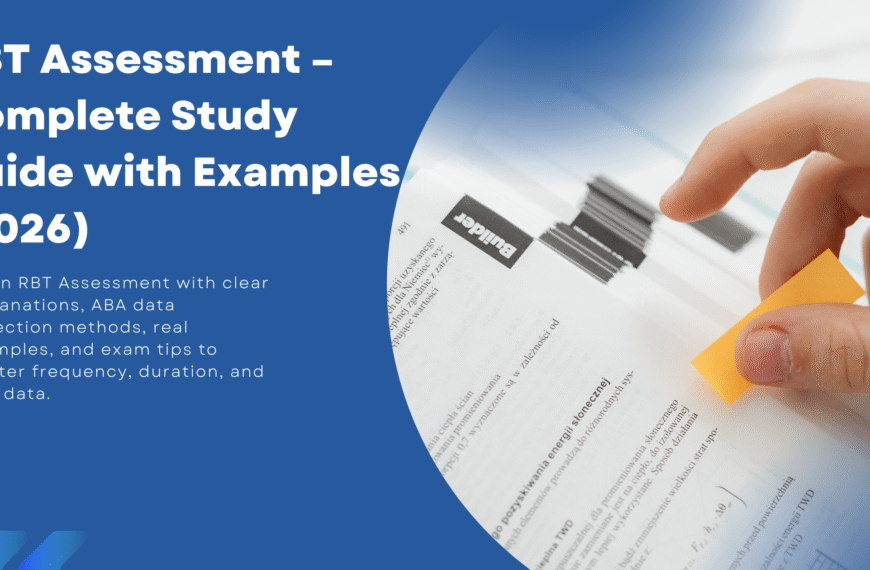 RBT Assessment Guide 2026 – Skill, Baseline, Preference & ABC Data